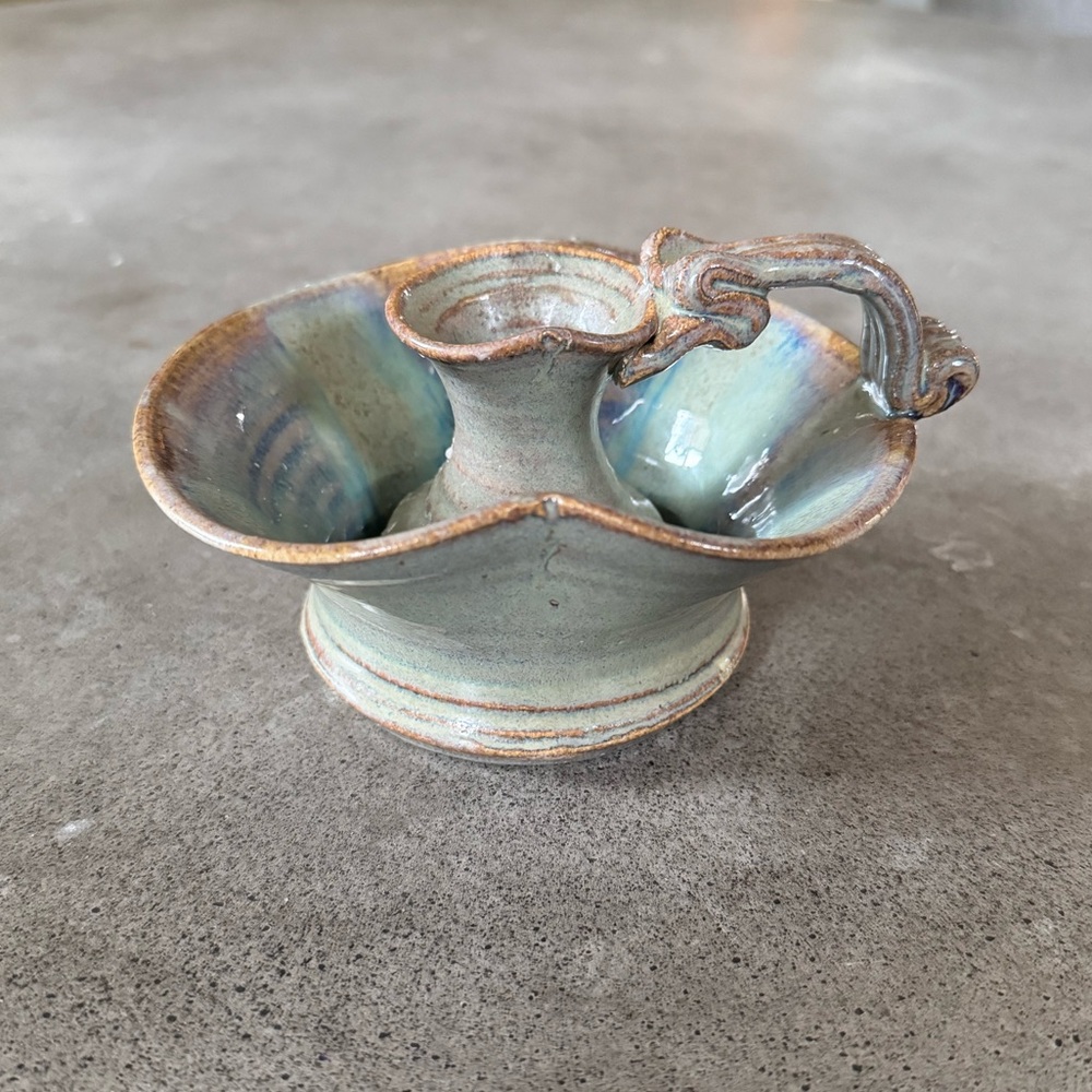 Handmade Pottery Ceramic Candlestick Holder